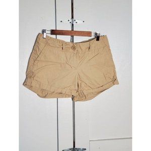 NEW YORK & CO KAKHI COTTON INSEAM 4" SIZE 8